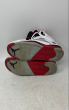 Load image into Gallery viewer, Nike Boys Air Jordan 5 HQ7979-101 White Red Leather Basketball Shoes Size 2.5Y
