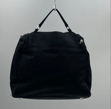 Load image into Gallery viewer, Dior Beauty Womens Black Inner Pocket Bottom Studs Top Handle Bag Damaged
