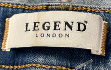 Load image into Gallery viewer, Legend London Mens Blue 5-Pocket Design Distressed Skinny Jeans Pants Sz W34 28L
