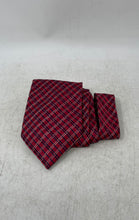 Load image into Gallery viewer, Pierre Cardin Mens Multicolor Plaid Silk Keeper Loop Adjustable Pointed Tie
