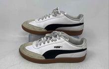 Load image into Gallery viewer, Puma Womens 9-T White Black Leather Lace-Up Low Top Sneaker Shoes Size 8
