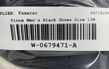 Load image into Gallery viewer, Vince Mens Brady Black Leather Low Top Lace-Up Sneaker Shoes Size 12M
