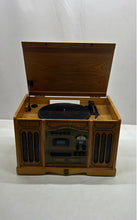 Load image into Gallery viewer, Thomas Pacconi Classics TPC-HD-12 Brown Stereo AM/FM Turntable Player Not Tested
