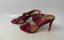 Load image into Gallery viewer, Calvin Klein Womens Cecily Red Leather Slip-On Stiletto Slide Heels Size 9
