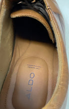 Load image into Gallery viewer, Aldo Mens Brown Leather Round Toe Lace-Up Derby Dress Shoes Size 10.5

