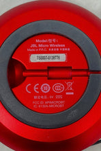 Load image into Gallery viewer, JBL Micro Wireless Red Bluetooth Portable Smart Speaker Not Tested
