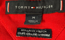 Load image into Gallery viewer, Tommy Hilfiger Mens Red Regular Fit Stretch Spread Collar Polo Shirt Size Medium
