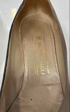 Load image into Gallery viewer, Bruno Magli Womens Black Brown Leather Slip-On Pump Heels Size 7.5 B
