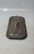 Load image into Gallery viewer, Silver-Tone Rectangle Lid With Ornate Style Decorative Center Handle
