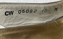 Load image into Gallery viewer, Stuart Weitzman Womens Gold Open Toe Slingback Sandals Size 10M

