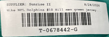 Load image into Gallery viewer, Nike Mens Green Miami Dolphins Tyreek Hill #10 NFL Football Jersey Size Small

