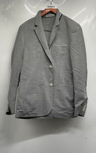 Load image into Gallery viewer, Lacoste Womens Gray Notch Lapel Single-Breasted Two-Piece Blazer &amp; Pants Sz S/30
