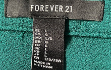 Load image into Gallery viewer, Forever 21 Womens Green Regular Fit Side Zip Mini Skirt Size Large
