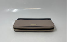 Load image into Gallery viewer, Kate Spade New York Womens Black Beige Leather Small Zip-Around Wallet
