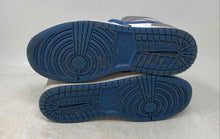 Load image into Gallery viewer, Nike Kids Air Jordan 1 Mid White Gray Blue Lace-Up Sneaker Shoes Size 5.5Y
