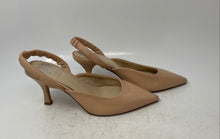 Load image into Gallery viewer, Vince Camuto Womens Nude Pointed Toe Kitten Slingback Heels Size 9M
