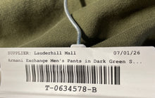 Load image into Gallery viewer, Armani Exchange Mens Dark Green Side Pockets Drawstring Sweatpants Size XL
