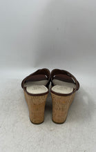 Load image into Gallery viewer, Franco Sarto Womens Brown Open Toe Wedge Heel Slip-On Slide Sandals Size 8.5
