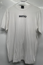 Load image into Gallery viewer, Britto Mens White Cotton Regular-Fit Short Sleeve Pullover T-Shirt Size M
