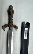 Load image into Gallery viewer, Silver-Tone Ambidextrous Stainless Steel Sword Skull King Handle In Case
