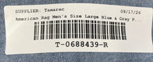 Load image into Gallery viewer, American Rag Cie Mens Blue Gray Plaid Cotton Long Sleeve Button-Up Shirt Size L
