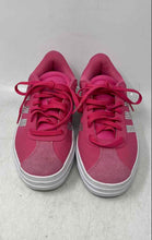 Load image into Gallery viewer, Adidas Girls VL Court Bold JH9496 Pink White Lace-Up Sneakers Shoes Size 3.5
