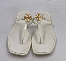 Load image into Gallery viewer, Authentic Tory Burch Womens Roxanne White Slip-On Flat Thong Sandals Size 9M
