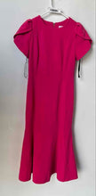 Load image into Gallery viewer, Calvin Klein Womens Fuchsia Round Neck Tulip Sleeve Back Zip Sheath Dress Size 6
