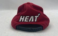 Load image into Gallery viewer, Adidas Mens Red White NBA Miami Heat Adjustable Baseball Cap One Size
