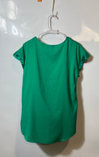 Load image into Gallery viewer, Express Womens Green Short Sleeve V-Neck Pullover Blouse Top Size Large
