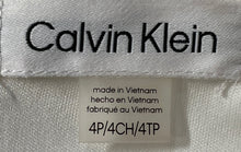 Load image into Gallery viewer, Calvin Klein Womens White Long Puff Sleeve Back Zip Sheath Dress Size 4P
