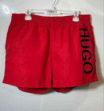 Load image into Gallery viewer, Hugo Boss Mens Red Elastic Waist Pull-On Stretch Athletic Shorts Size 2XL
