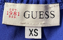 Load image into Gallery viewer, Guess Womens Blue Keyhole Neck Sleeveless Pullover Camisole Blouse Top Size XS
