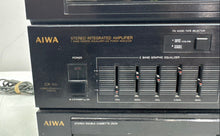 Load image into Gallery viewer, Aiwa Model CX-33U Black Stereo Integrated Double Cassette Receiver Not Tested
