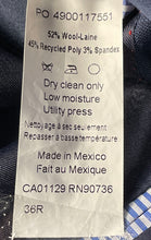 Load image into Gallery viewer, Tommy Hilfiger Mens Blue Long Sleeve Notch Lapel Two-Button Blazer Size 36R
