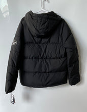 Load image into Gallery viewer, Reebok Womens Black Hooded Padded Long Sleeve Puffer Jacket Size M With Tag
