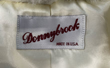 Load image into Gallery viewer, Donnybrook Womens Off White Plush Long Sleeve Shawl Collar Faux Fur Coat Size 7
