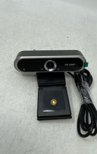 Load image into Gallery viewer, Black 1080P HD Portable Built-In Microphone Video Calls USB Webcam Not Tested
