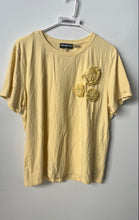 Load image into Gallery viewer, Karl Lagerfeld Womens Yellow Round Neck Short-Sleeve Pullover T-Shirt Size XL
