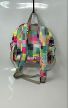 Load image into Gallery viewer, Kipling Kids Multicolor Geometric Zipper Adjustable Strap Top Handle Backpack
