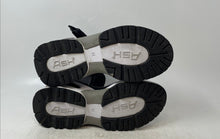 Load image into Gallery viewer, ASH Womens Cosmos White Black Open Toe Hook And Loop Ankle Strap Sandals Size 39

