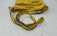 Load image into Gallery viewer, Rosetti Womens Yellow Faux Leather Multi Pocket Zip Top Crossbody Handbag
