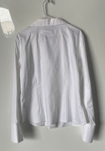 Load image into Gallery viewer, Karl Lagerfeld Womens White Non-Iron Spread Collar Button-Up Shirt No Size
