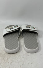 Load image into Gallery viewer, Islide Mens White Boston Celtics Open Toe NBA Champs Slide Sandals Size 10
