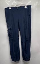 Load image into Gallery viewer, Alo Womens Blue Flat Front Pockets Straight Leg Cargo Pants Size Small
