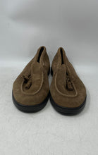 Load image into Gallery viewer, Zara Mens Brown Suede Round Toe Slip-On Tasseled Loafer Shoes Size EUR 44
