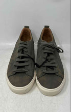 Load image into Gallery viewer, Zara Mens Gray White Leather Lace-Up Low Top Sneaker Shoes Size 9

