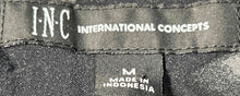 Load image into Gallery viewer, INC International Concepts Mens Black Gray Short Sleeve Button-Up Shirt Size M
