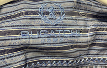 Load image into Gallery viewer, Bugatchi Uomo Mens Blue Striped Long Sleeve Collared Button-Up Shirt Size Medium
