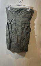 Load image into Gallery viewer, Forever 21 Womens Green Strapless Cargo Utility Side Pockets Mini Dress Size M
